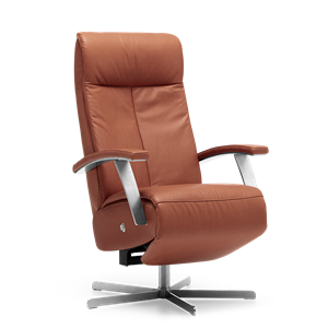 Prominent Relaxstoel S-100 Bruin Leer