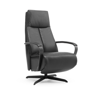 Prominent Relaxstoel J-102 Zwart Leer