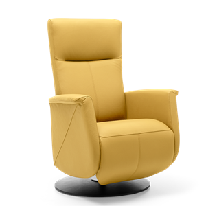 Prominent Relaxstoel Toscana Geel Leer