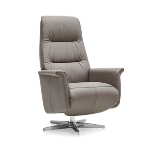 Prominent Relaxstoel J-101 Grijs Leer