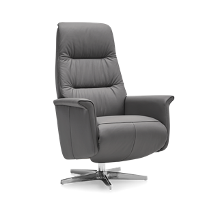 Prominent Relaxstoel J-101 Donkerblauw Leer