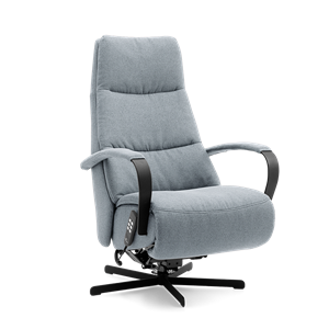 Prominent Relaxstoel E-100 Lichtblauw Stof