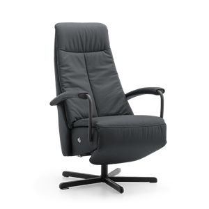 Prominent Relaxstoel C-100 Zwart Leer