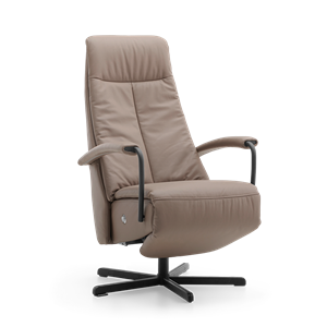 Prominent Relaxstoel C-100 Lichtbruin Leer