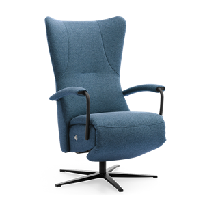 Prominent Relaxstoel C-101 Blauw Stof