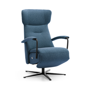 Prominent Relaxstoel C-102 Blauw Stof