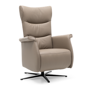 Prominent Relaxstoel Wilson Lichtbruin Leer