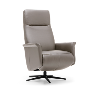 Prominent Relaxstoel J-107 Grijs Leer