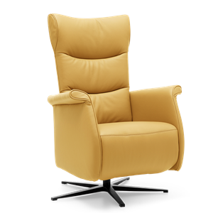 Prominent Relaxstoel Wilson Geel Leer