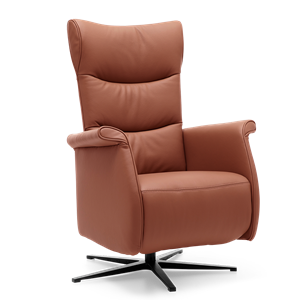 Prominent Relaxstoel Wilson Cognacbruin Leer