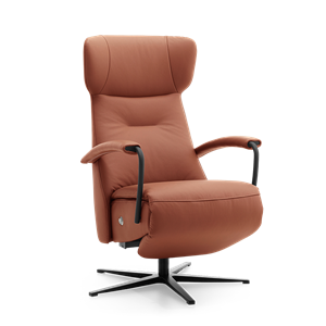 Prominent Relaxstoel C-102 Cognacbruin Leer