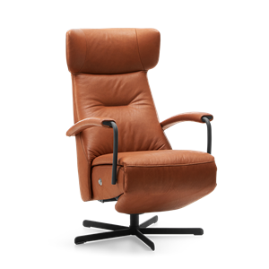 Prominent Relaxstoel C-102 Cognac Leer