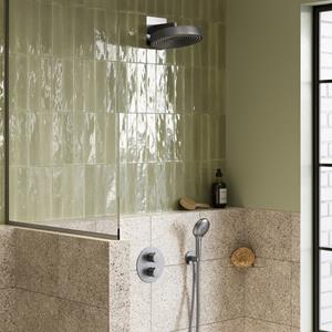 Saniclear Evolution inbouw regendouche rond met 2 standen handdouche RVS