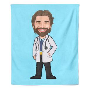 PillowBuddies Cartoon Fleecedeken Doctor
