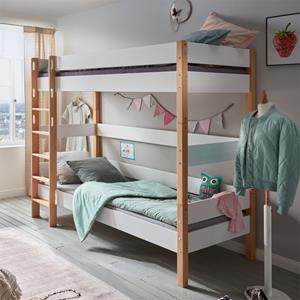 INFANSKIDS Stapelbed Color - Wit/Beuken