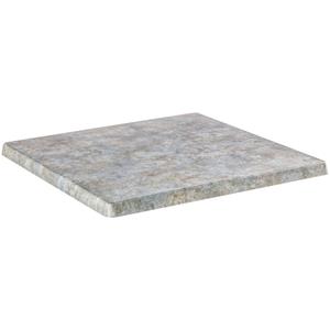 Topalit Tafelblad Werzalit  vierkant 60 x 60 cm; 60x60 cm (LxB); beton/blauw; vierkant