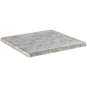 Topalit Tafelblad Werzalit  vierkant 70 x 70 cm; 70x70 cm (LxB); beton/blauw; vierkant