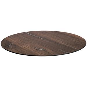 Vega Compact tafelblad Lift rond; 80 cm (Ø); donkerbruin; rond