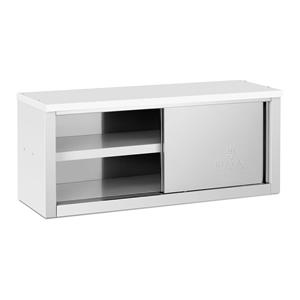 Royal Catering RVS wandkast - 1200 x 400 x 500 mm - 65 kg laadvermogen per compartiment - 