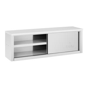 Royal Catering RVS wandkast - 1500 x 400 x 500 mm - 85 kg laadvermogen per compartiment - 