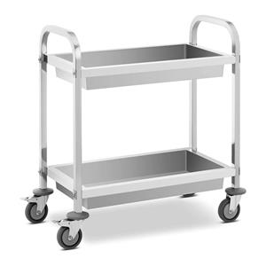 Royal Catering serveerwagen - 2 planken - 62.6x33.5x10 cm - 72 kg - 