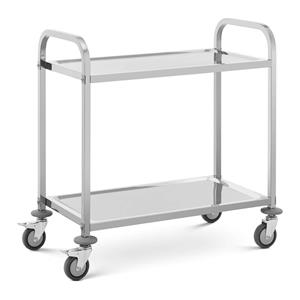 Serveerwagen - 2 planken - 95x50 cm - 72 kg - 