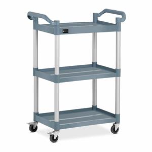 Royal Catering Servicewagen - 3 planken - 90 kg - 63 x 40 cm - grijs