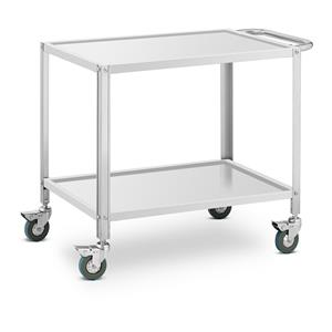 Royal Catering Serveerwagen - 2 planken - 80 x 57 x 3,5 cm - 53 cm tussenruimte - 100 kg - 