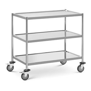 Royal Catering Serveerwagen - 3 planken - tot 60 kg - planken: 82x50 cm - 