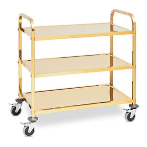 Royal Catering Serveerwagen - 3 planken -  - tot 240 kg - planken: 89,5 x 49,5 cm