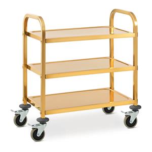 Royal Catering Serveerwagen - 3 planken -  - tot 240 kg - planken: 69 x 40 cm