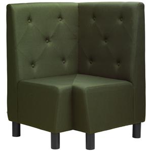 Vega Hoekelement Lerida Stof; 75x75x102 cm (BxDxH); groen
