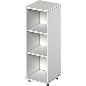 Schäfer Shop Genius open kast TETRIS WOOD, 3 OH, hoogte incl. glijders, B 400 mm, lichtgrijs