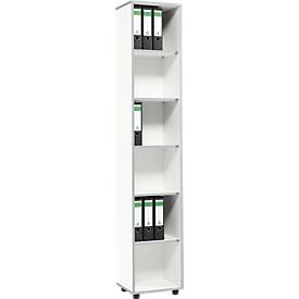 Schäfer Shop Select Schäfer Shop  Select Open kast MOXXO IQ, hout, 6 vakken, 6 ordnerhoogten, B 401 x D 362 x H 2168 mm, wit