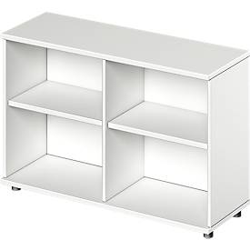 Schäfer Shop Genius Schäfer Shopplank Genius TETRIS WOOD, 2 HC, hoogte met glijders, L 1200 mm, wit