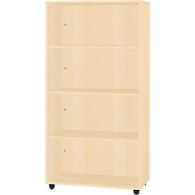 Schäfer Shop Select LOGIN stellingkast, 4 dossierhoogtes, B 800 x D 420 x H 1514 mm, ahorn decor/mapeldoorn decor
