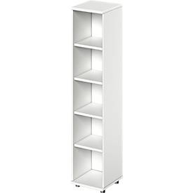 Schäfer Shop Genius open kast TETRIS WOOD, 5 OH, hoogte incl. glijders, B 400 mm, wit