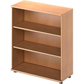 Schäfer Shop Genius open kast TETRIS WOOD, 3 OH, hoogte incl. glijders, B 1000 mm, beuken afwerking