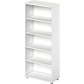 Schäfer Shop Genius open kast TETRIS WOOD, 5 OH, hoogte incl. glijders, B 800 mm, wit