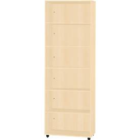 Schäfer Shop Select LOGIN stellingkast, 6 dossierhoogtes, B 800 x D 420 x H 2240 mm, ahorn decor/mapeldoorn decor