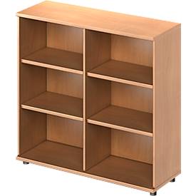 Schäfer Shop Genius open kast TETRIS WOOD, 3 OH, hoogte incl. glijders, B 1200 mm, beuken afwerking