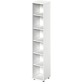 Schäfer Shop Genius open kast TETRIS WOOD, 6 OH, hoogte incl. glijders, B 400 mm, wit