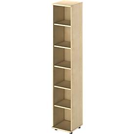 Schäfer Shop Genius open kast TETRIS WOOD, 6 OH, hoogte incl. glijders, B 400 mm, ahorn decor