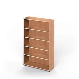 Schäfer Shop Genius open kast TETRIS WOOD, 5 OH, hoogte incl. glijders, B 1000 mm, beuken afwerking