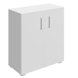 Casaria Bücherregal Vela, mit 2 Türen 77x60x31cm höhenverstellbarer Einlegeboden Holz Bücher