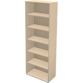 Schäfer Shop Genius Boekenrek TETRIS WALL, 6 HC, B 800 x D 420 x H 2250 mm, ahorn decor