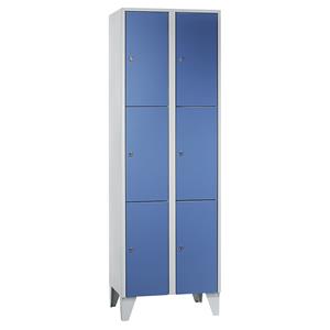 Wolf Privé-vakkenkast, 2 vakken, 6 vakken, breedte 600 mm, duifblauw
