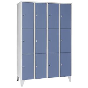 Wolf Privé-vakkenkast, 4 vakken, 12 vakken, breedte 1200 mm, duifblauw