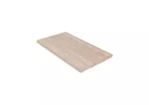 Industrielemeubelshop Steigerhouten tafel/bureaublad met verstekrand op maat