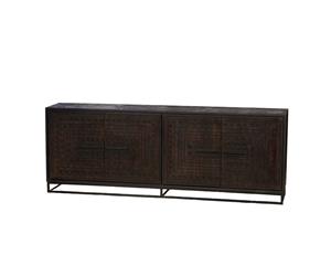 Industrielemeubelshop Dressoir teakhout Aino met 4 deuren